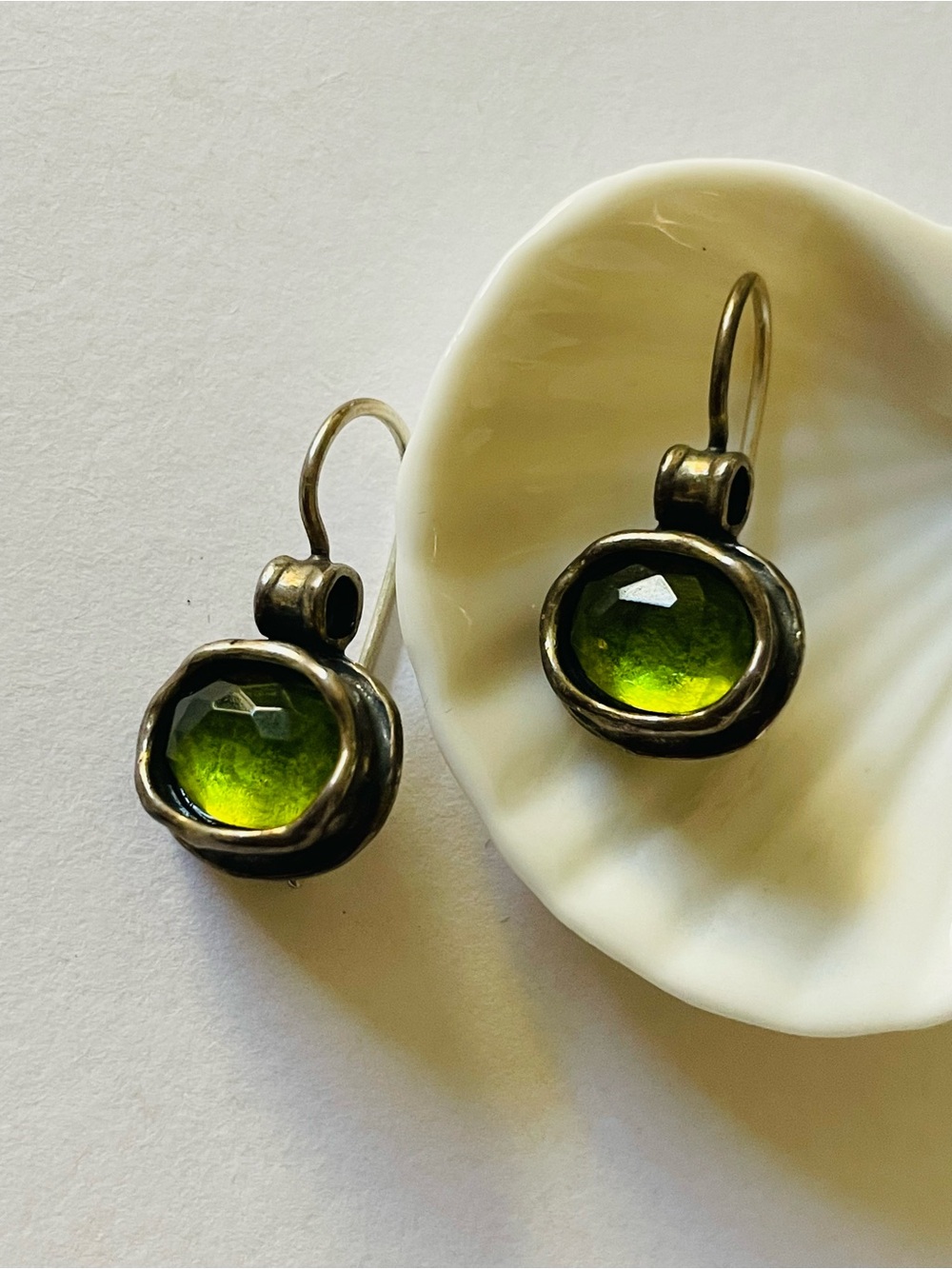 Silpada 'Daintree' Natural Green Quartz Drop Earrings in Sterling Silver